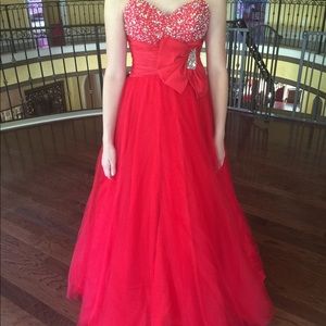 MacDuggal Couture Red Gown